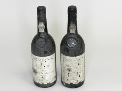 Lot 258 - Two bottles of Grahams vintage port, 1977