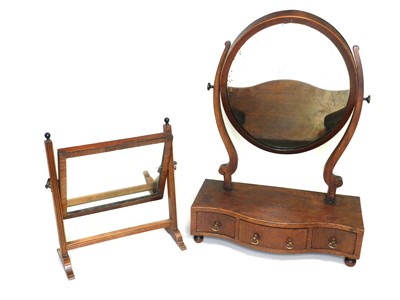 Lot 305 - Two Regency style mahogany toilet mirrors