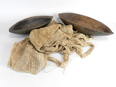 Lot 449 - Two Papua New Guinea tribal wooden feast bowls,...