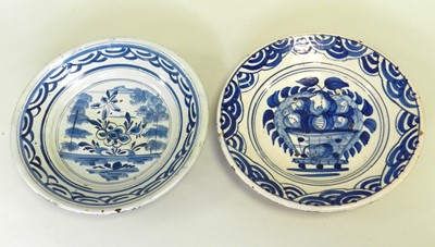 Lot 234 - Two North European tin-glaze earthenware dishes
