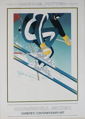 Lot 42 - Michael W Potter (b.1955) Downhill Skier
