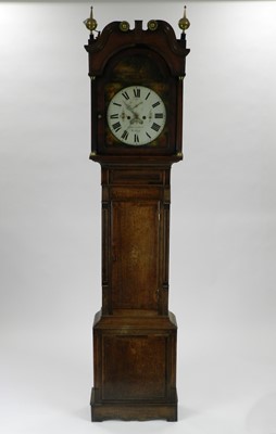 Lot 266 - An early-mid 19th century oak and mahogany 8-day longcase clock, by 'John Callcot, Cotton'