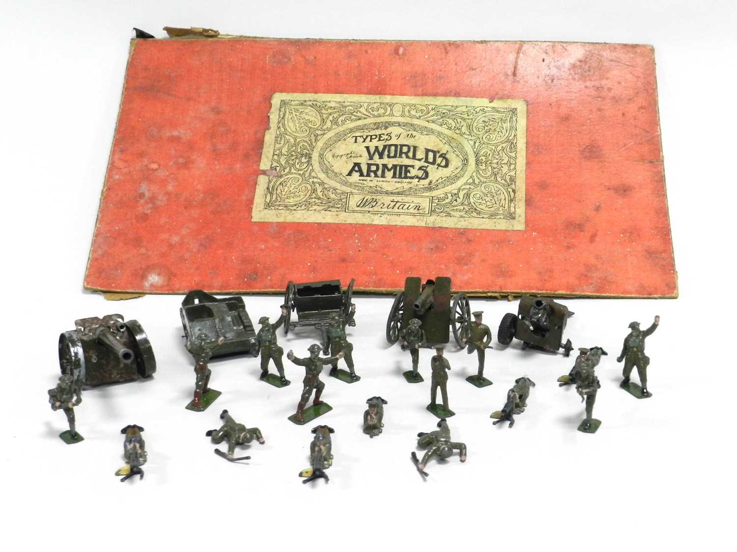 Lot 248 - A collection of 'lead' soldiers, depicting WWII Tommies
