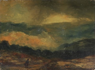 Lot 102 - Manner of David Cox (1783-1859), Harlech Castle