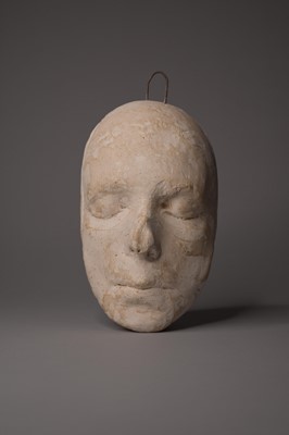 Lot 391 - A plaster death mask, possibly Napoleon