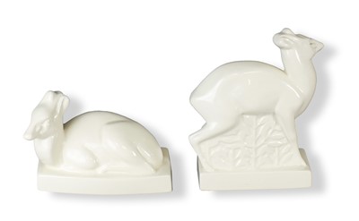 Lot 207 - Two Wedgwood models of deer designed by John Skeaping