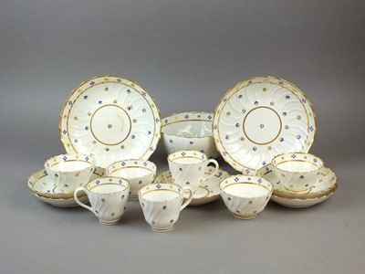 Lot 159 - Caughley 'French Sprigs' part tea and coffee service