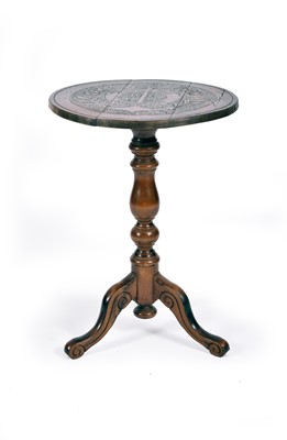 Lot 336 - A 19th century oak tripod table of Nelsonian interest