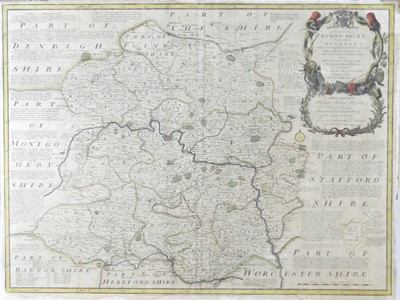 Lot 74 - Emannuel Bowen, An Accurate Map of Shropshire