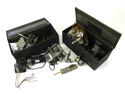 Lot 239 - Assorted parts from a Burroughs Corporation vacuum tube computer, circa 1953