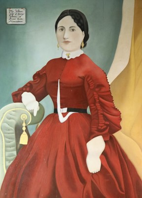 Lot 127 - Portrait of Mrs Margaret Williams (1826-1902) of Pencoed Castle, Monmouthshire
