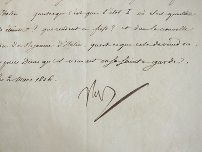 Lot 230 - NAPOLEON I (1792-1821) autograph letter signed