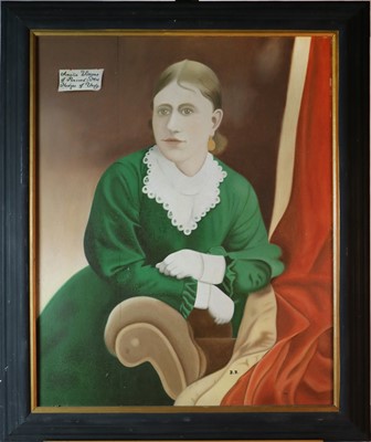 Lot 95 - Pair of Portraits including Amelia Williams (1844-1929) of Pencoed Castle