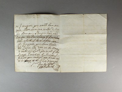Lot 231 - Letter from General (John) Lord Cutts 1661-1707