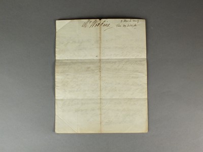 Lot 231 - Letter from General (John) Lord Cutts 1661-1707