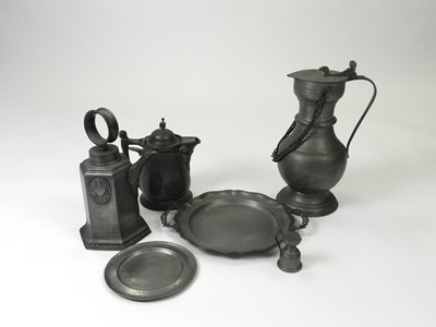 Lot 276 - A group of German and other continental pewter