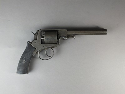 Lot 232 - A 19th-century percussion revolver, possibly Tranter