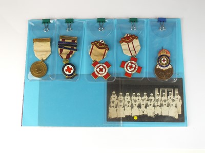 Lot 90 - A World War I collection of medals and badges
