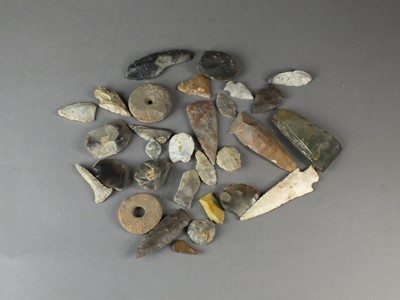 Lot 248 - A collection of Neolithic and later implements