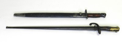 Lot 199 - 1913 Remington Bayonet and 1874 French bayonet