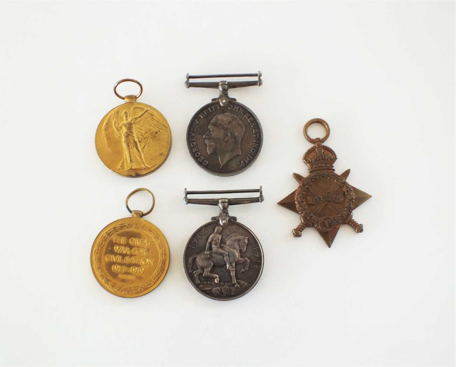 Lot 43 - A World War I medal pair