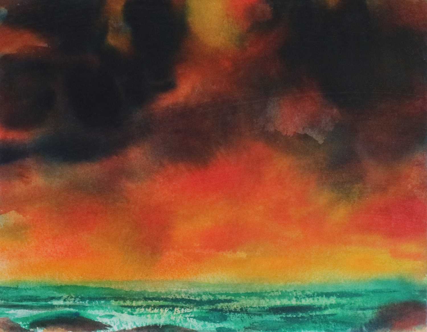 Lot 108 - John Houston RSA RSW (Scottish 1930-2008) Evening Sea