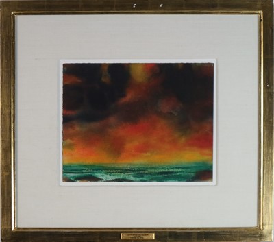 Lot 108 - John Houston RSA RSW (Scottish 1930-2008) Evening Sea