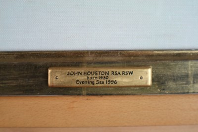 Lot 108 - John Houston RSA RSW (Scottish 1930-2008) Evening Sea