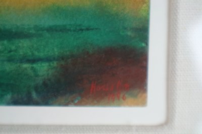 Lot 108 - John Houston RSA RSW (Scottish 1930-2008) Evening Sea