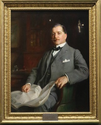 Lot 114 - A.T. Nowell (1862-1940) Portrait of Edwin Richard Balding Esq