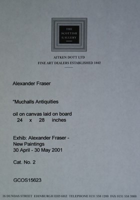 Lot 52 - Alexander Fraser (Scottish b.1940) Muchall's Antiquities