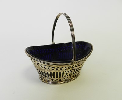 Lot 15 - A Victorian silver sugar basket