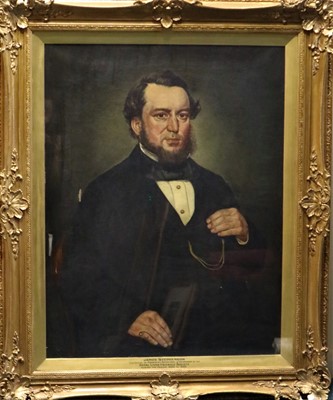 Lot 112 - Archibald Brown (British 19th Century) Portrait of James Stephenson