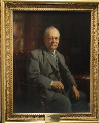 Lot 84 - A.T. Nowell (British 20th Century), Portrait of Mr Francis Frappel Washington Oldfield