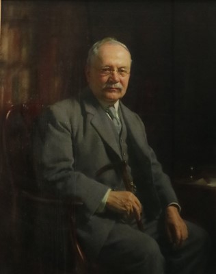 Lot 84 - A.T. Nowell (British 20th Century), Portrait of Mr Francis Frappel Washington Oldfield