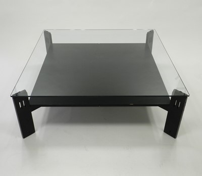 Lot 316 - A Mackintosh-inspired contemporary glass-topped low coffee table