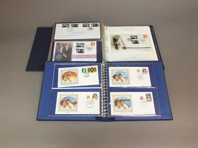 Lot 59 - A collection of eleven albums containing Prince Charles and Diana F.D.C.'s