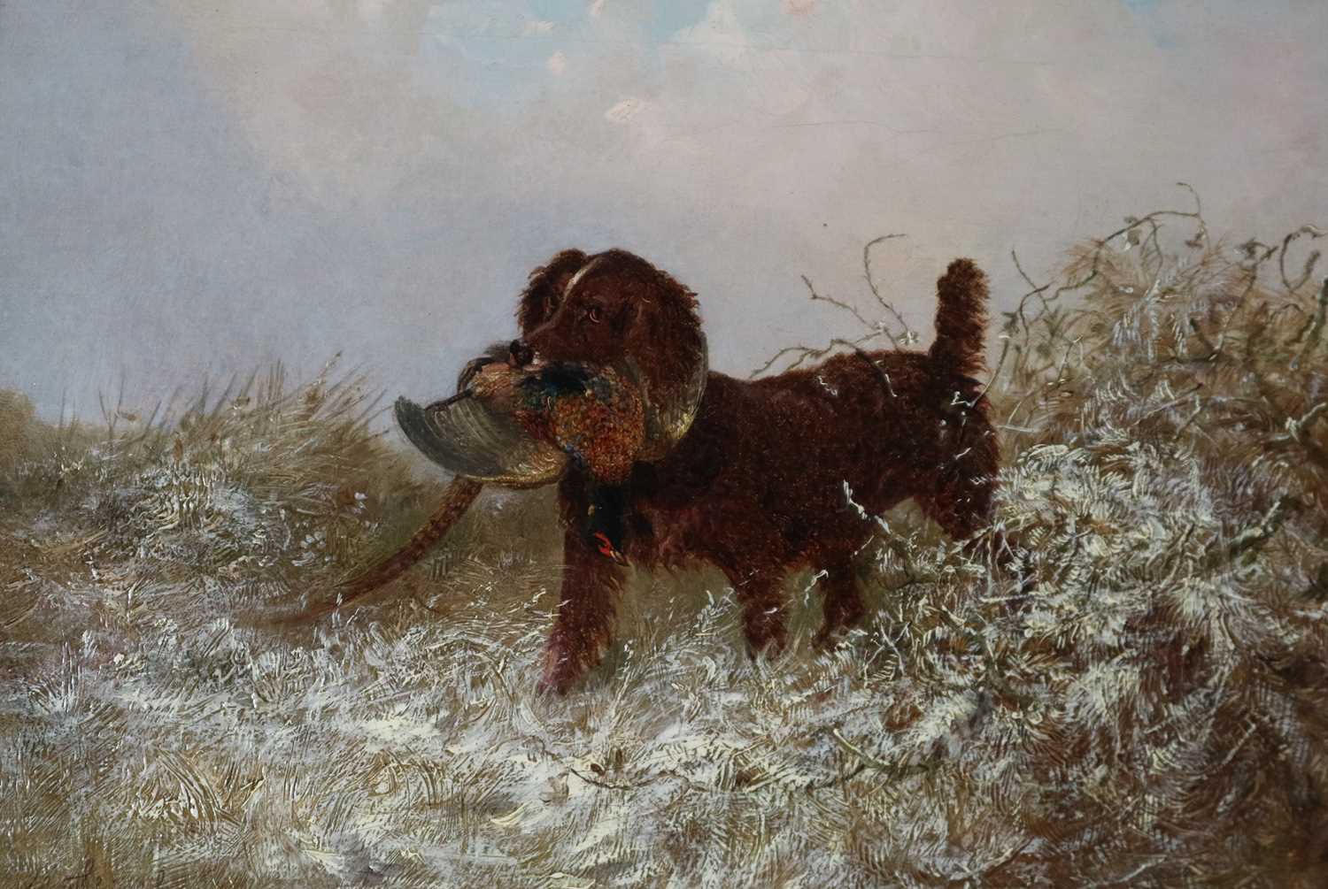 Lot 88 - Thomas Smythe (British, 1825-1906), spaniel with a pheasant