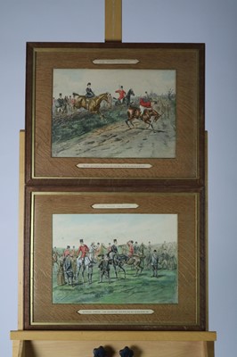 Lot 112 - After George Finch Mason (British, 1850-1915), Four Hunting Aquatints