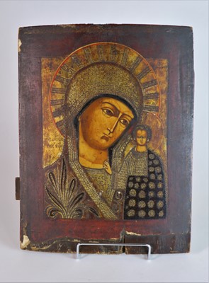 Lot 98 - Orthodox Religious Icon (19th Century), the Holy Mother and Child