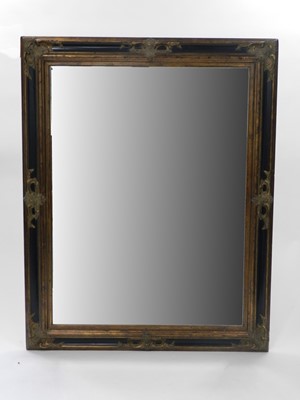 Lot 382 - A reproduction giltwood overmantel mirror