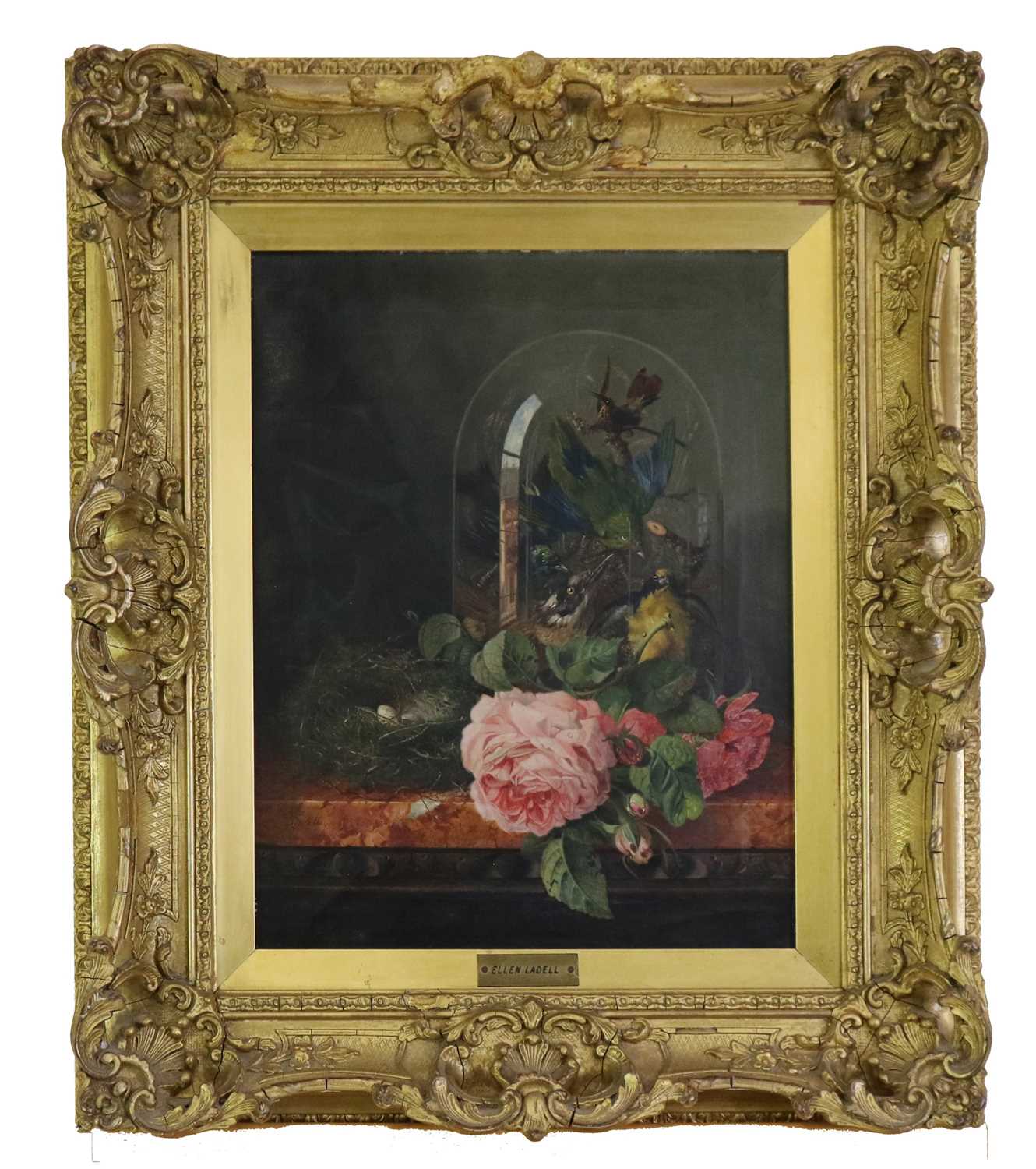 Lot 234 - Ellen Ladell (British, 1853-1928), a study of taxidermy in a glass dome