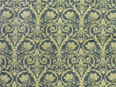 Lot 251 - A pair of recent damask curtains