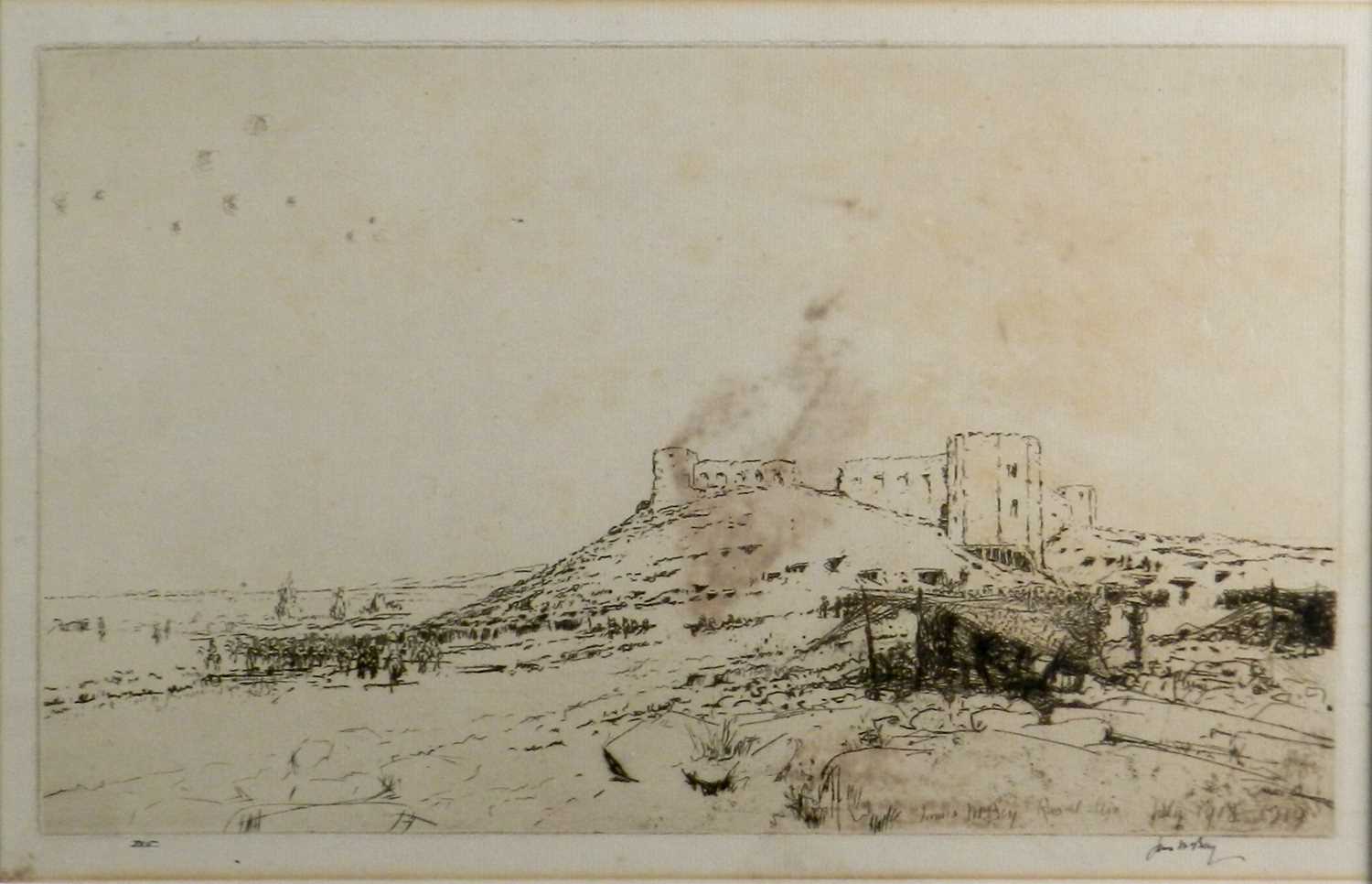 Lot 105 - James McBey (British 1883-1959) Ras-el-Ain Etching