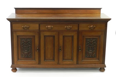 Lot 401 - A walnut sideboard, circa 1900