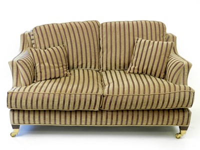 Lot 363 - A contemporary Wade Kempston chenille upholstered two-seater sofa