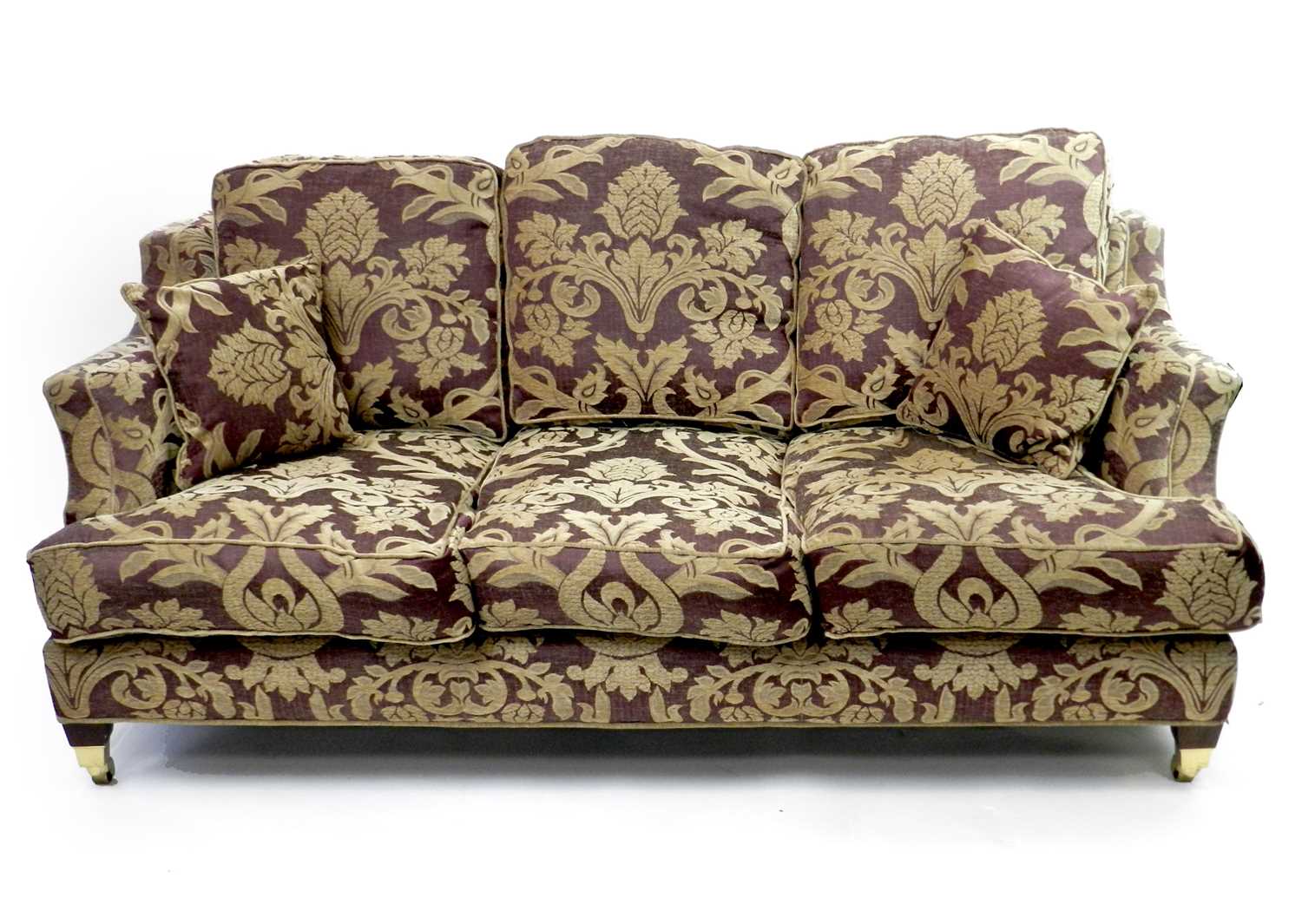 Lot 381 - A contemporary Wade Kempston chenille upholstered two-seater sofa
