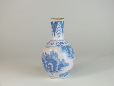 Lot 265 - A Delft or German faïence jug or ewer, 18th century
