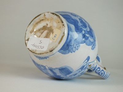 Lot 265 - A Delft or German faïence jug or ewer, 18th century