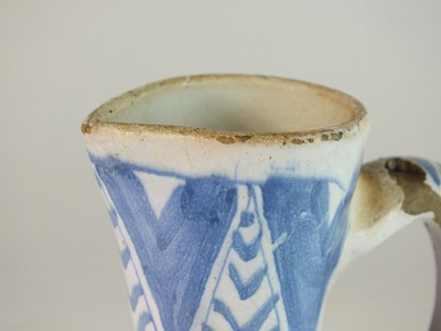 Lot 265 - A Delft or German faïence jug or ewer, 18th century